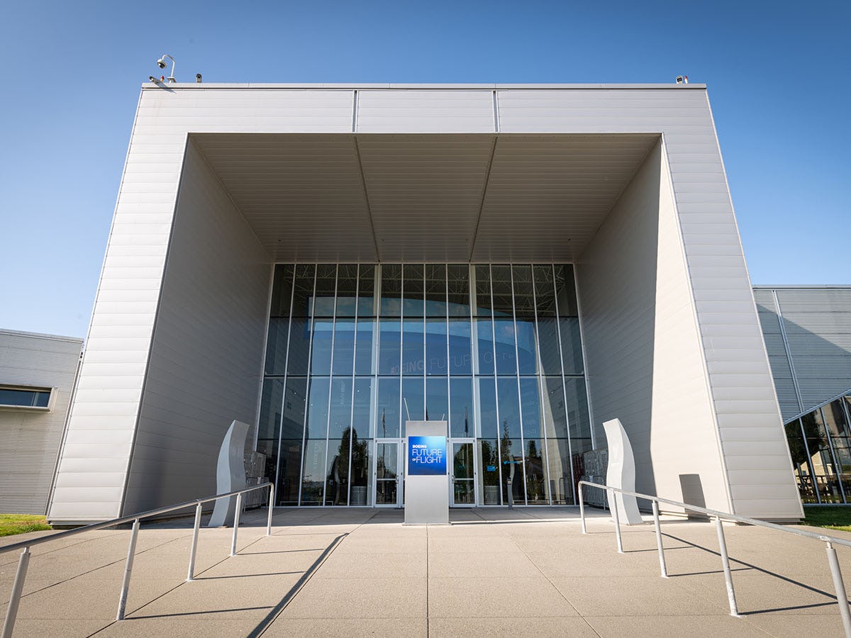The Exterior of Boeing Future of Flight