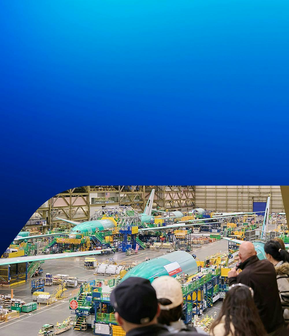 the Boeing factory floor
